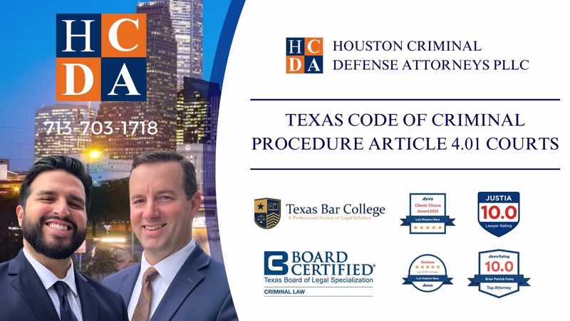 Texas Code of Criminal Procedure Art. 4.01 — Court and Criminal Jurisdiction
