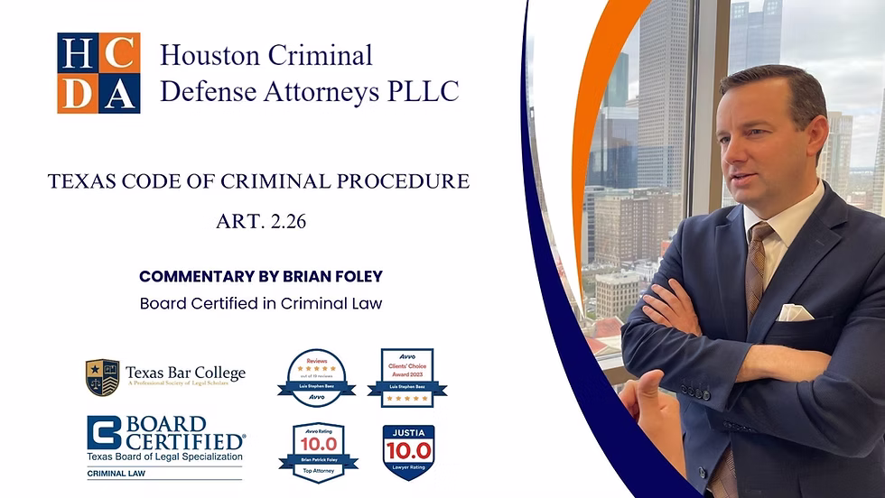 Texas Code of Criminal Procedure Art. 2.26 — Digital Signature and Electronic Documents