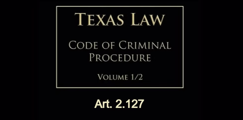Texas Code of Criminal Procedure Art. 2.127 — School Marshals