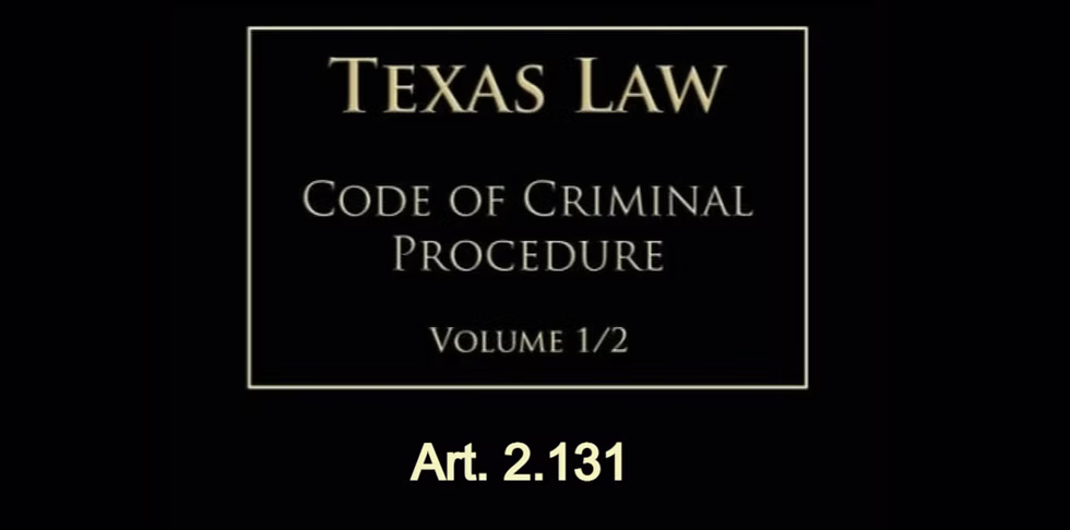 Texas Code of Criminal Procedure Art. 2.131 — Racial Profiling Prohibited